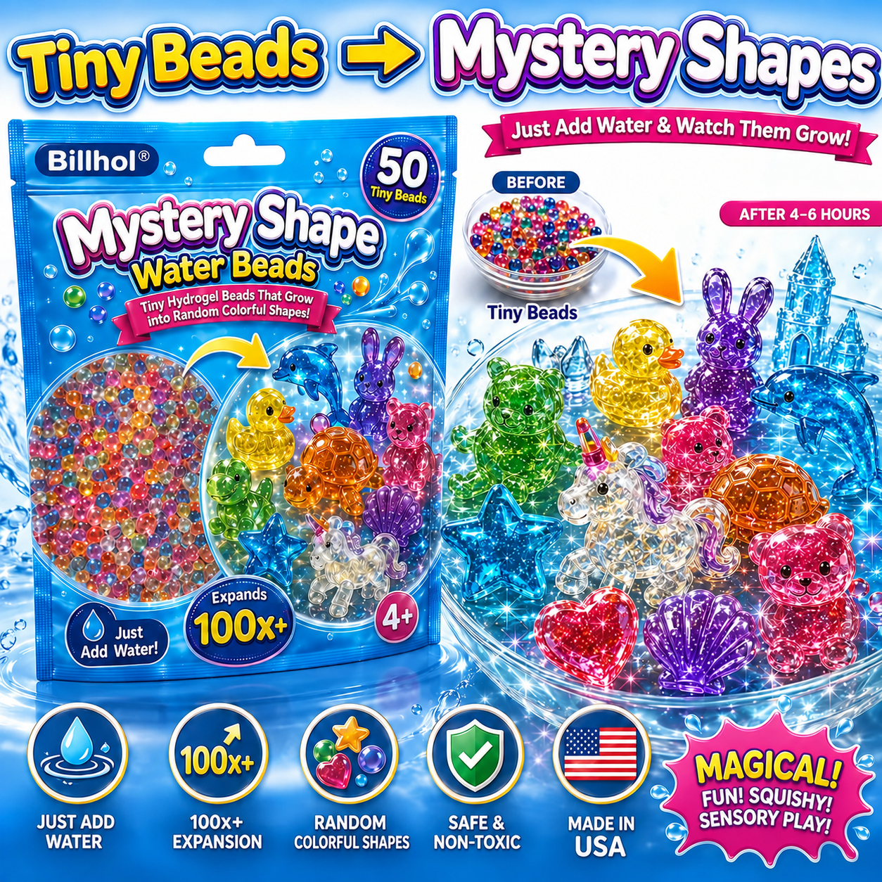 Billhol® Mystery Shape Water Beads