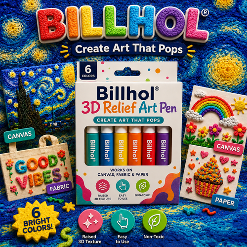Billhol® 3D Relief Art Pen – Turn Flat Drawings Into Touchable 3D Art